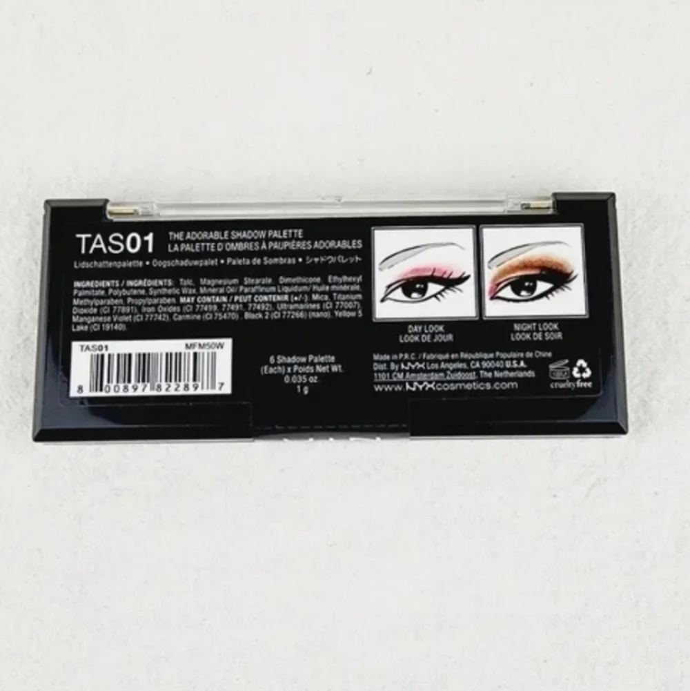 NYX The Adorable 6 Shade Shadow Palette TAS01